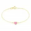 Histoire D'Or Bracelet Dulcie Coeur Or Jaune Nacre 2 Histoire D'Or Bracelet Dulcie Coeur Or Jaune Nacre -Boucles d'Oreilles Soldes B3BEJXS001 master