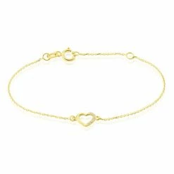 Histoire D'Or Bracelet Or Jaune Vehanouche Oxydes De Zirconium