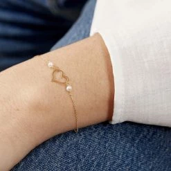 Histoire D'Or Bracelet Chabha Or Jaune Perle De Culture 11 Histoire D'Or Bracelet Chabha Or Jaune Perle De Culture -Boucles d'Oreilles Soldes B3BFJU2014 model0