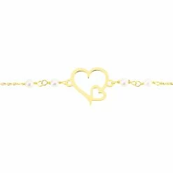 Histoire D'Or Bracelet Eri Or Jaune Perle De Culture -Boucles d'Oreilles Soldes B3BFJU2189 view1