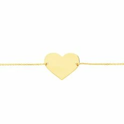 Histoire D'Or Bracelet Coeur Gravable Or Jaune -Boucles d'Oreilles Soldes B3BFJW0038 view1