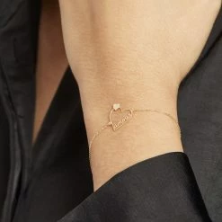 Histoire D'Or Bracelet Or Jaune Linaire -Boucles d'Oreilles Soldes B3BFJW00B6 model1