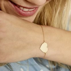 Histoire D'Or Bracelet Collection Gravable Or Jaune -Boucles d'Oreilles Soldes B3BFJW0881 model1