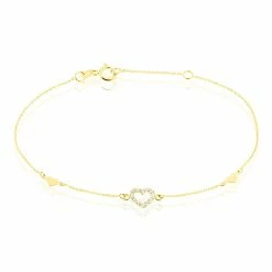 Histoire D'Or Bracelet Oleanne Or Jaune Oxyde De Zirconium