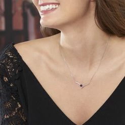 Histoire D'Or Collier Renaldine Or Blanc Saphir -Boucles d'Oreilles Soldes B3CFBSB019 model0