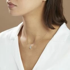 Histoire D'Or Collier Clothilde Or Blanc Topaze Et Oxyde De Zirconium 10 Histoire D'Or Collier Clothilde Or Blanc Topaze Et Oxyde De Zirconium -Boucles d'Oreilles Soldes B3CFBTB505 model0