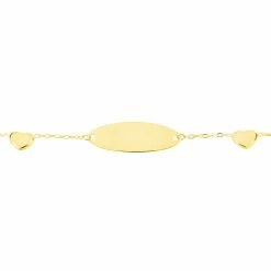 Histoire D'Or Bracelet Identité Helee Coeur Or Jaune -Boucles d'Oreilles Soldes B3IEJW0537 view1