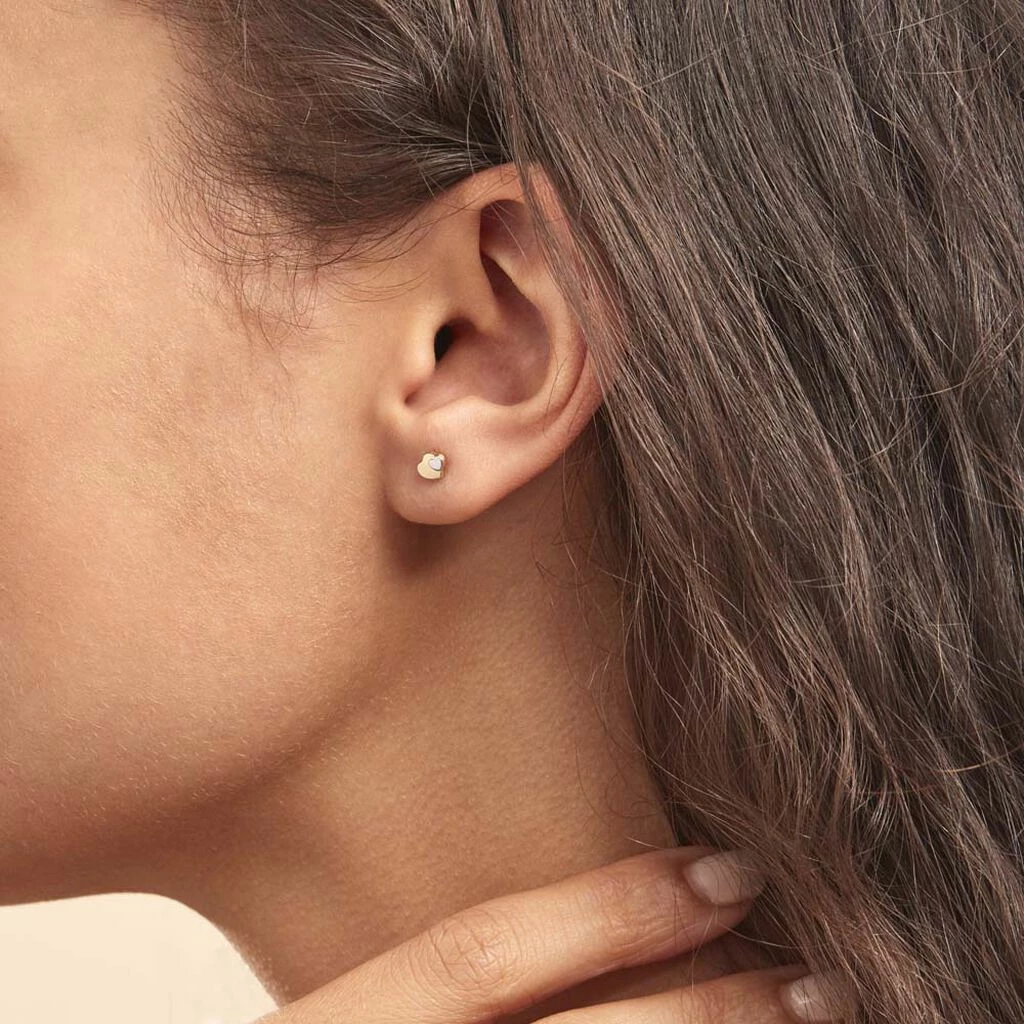 Histoire D'Or Boucles D'oreilles Puces Anne-maudae Double Coeurs Or Bicolore 5 Histoire D'Or Boucles D'oreilles Puces Anne-maudae Double Coeurs Or Bicolore – Image 3