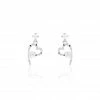Histoire D'Or Boucles D'oreilles Puces Romance Or Blanc Oxyde De Zirconium -Boucles d'Oreilles Soldes B3OFBZW256 master