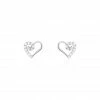 Histoire D'Or Boucles D'oreilles Puces Daria Cœur Or Blanc Oxyde De Zirconium 1 Histoire D'Or Boucles D'oreilles Puces Daria Cœur Or Blanc Oxyde De Zirconium -Boucles d'Oreilles Soldes B3OFBZW581 master