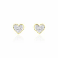 Histoire D'Or Boucles D'oreilles Puces Marta Or Jaune