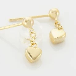 Histoire D'Or Boucles D'oreilles Pendantes Anne-maudae Pendantes Coeurs Or Jaune 8 Histoire D'Or Boucles D'oreilles Pendantes Anne-maudae Pendantes Coeurs Or Jaune -Boucles d'Oreilles Soldes B3OFJW00BX view2