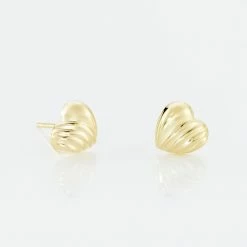 Histoire D'Or Boucles D'oreilles Puces Anne-maudae Cœurs Or Jaune -Boucles d'Oreilles Soldes B3OFJW00CT view2