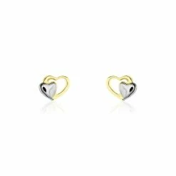 Histoire D'Or Boucles D'oreilles Puces Frantsesa Or Jaune