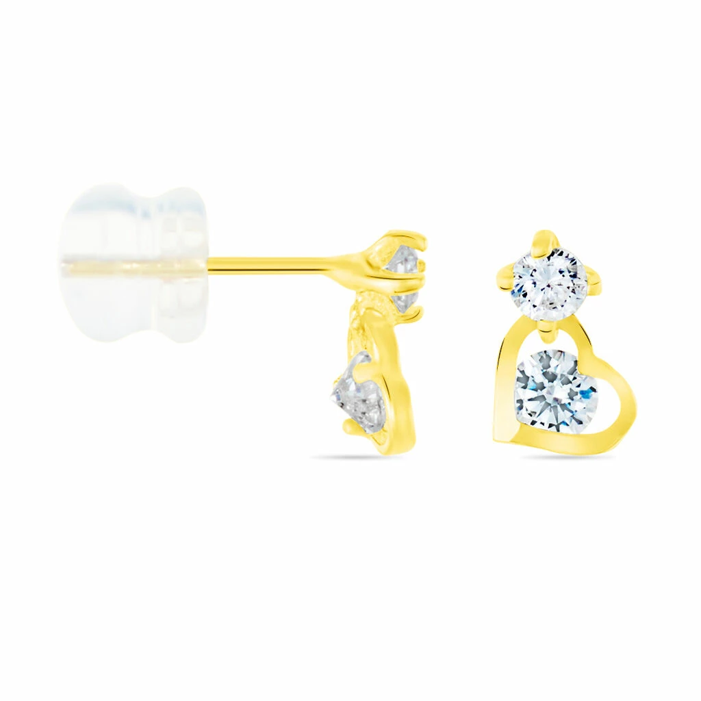 Histoire D'Or Boucles D'oreilles Pendantes Ludyvine Or Jaune Oxyde De Zirconium 4 Histoire D'Or Boucles D'oreilles Pendantes Ludyvine Or Jaune Oxyde De Zirconium – Image 2