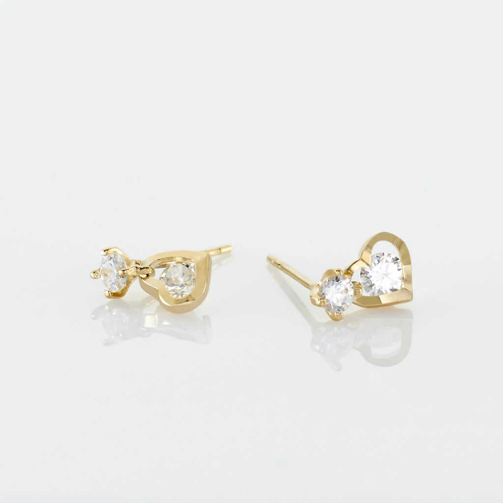 Histoire D'Or Boucles D'oreilles Pendantes Ludyvine Or Jaune Oxyde De Zirconium 5 Histoire D'Or Boucles D'oreilles Pendantes Ludyvine Or Jaune Oxyde De Zirconium – Image 3
