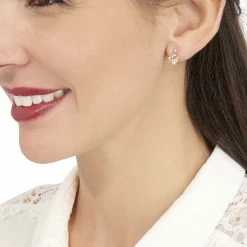 Histoire D'Or Boucles D'oreilles Pendantes Romance Or Jaune Oxyde De Zirconium -Boucles d'Oreilles Soldes B3OFJZW400 model0