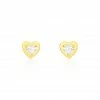 Histoire D'Or Boucles D'oreilles Puces Daria Coeur Plein Or Jaune Oxyde De Zirconium 1 Histoire D'Or Boucles D'oreilles Puces Daria Coeur Plein Or Jaune Oxyde De Zirconium -Boucles d'Oreilles Soldes B3OFJZW634 master