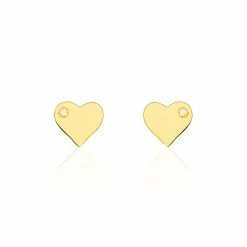 Histoire D'Or Boucles D'oreilles Puces Celenie Or Jaune Oxyde De Zirconium