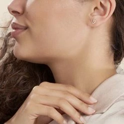 Histoire D'Or Boucles D'oreilles Puces Daria Cœur Or Jaune Oxyde De Zirconium -Boucles d'Oreilles Soldes B3OFJZW806 model0