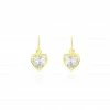 Histoire D'Or Boucles D'oreilles Pendantes Gredel Or Jaune Oxyde