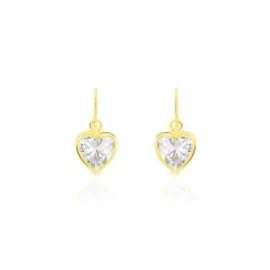 Histoire D'Or Boucles D'oreilles Pendantes Gredel Or Jaune Oxyde