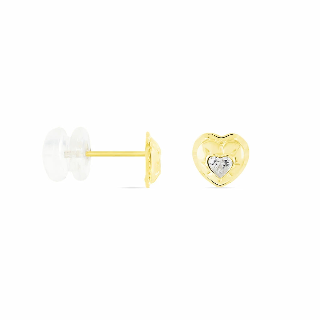 Histoire D'Or Boucles D'oreilles Puces Or Jaune Clematite Oxydes De Zirconium 3 Histoire D'Or Boucles D'oreilles Puces Or Jaune Clematite Oxydes De Zirconium – Image 2