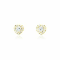 Histoire D'Or Boucles D'oreilles Puces Or Jaune Festuca Oxydes De Zirconium