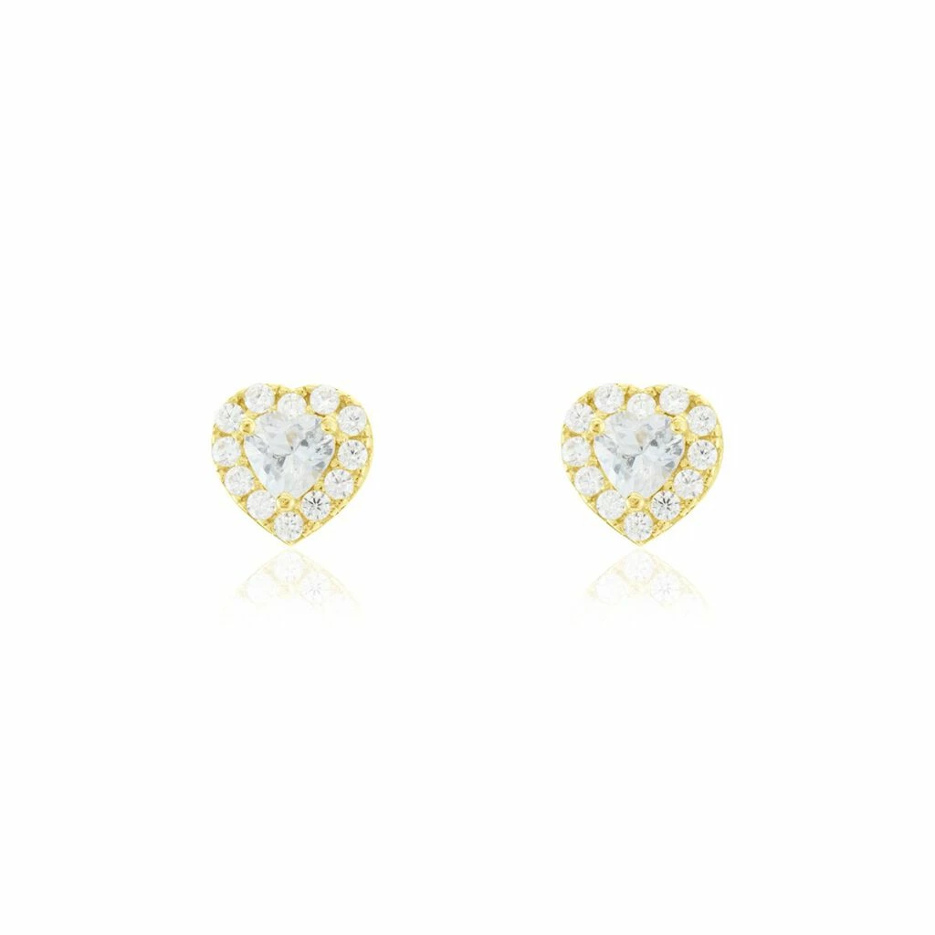 Histoire D'Or Boucles D'oreilles Puces Or Jaune Festuca Oxydes De Zirconium 3 Histoire D'Or Boucles D'oreilles Puces Or Jaune Festuca Oxydes De Zirconium