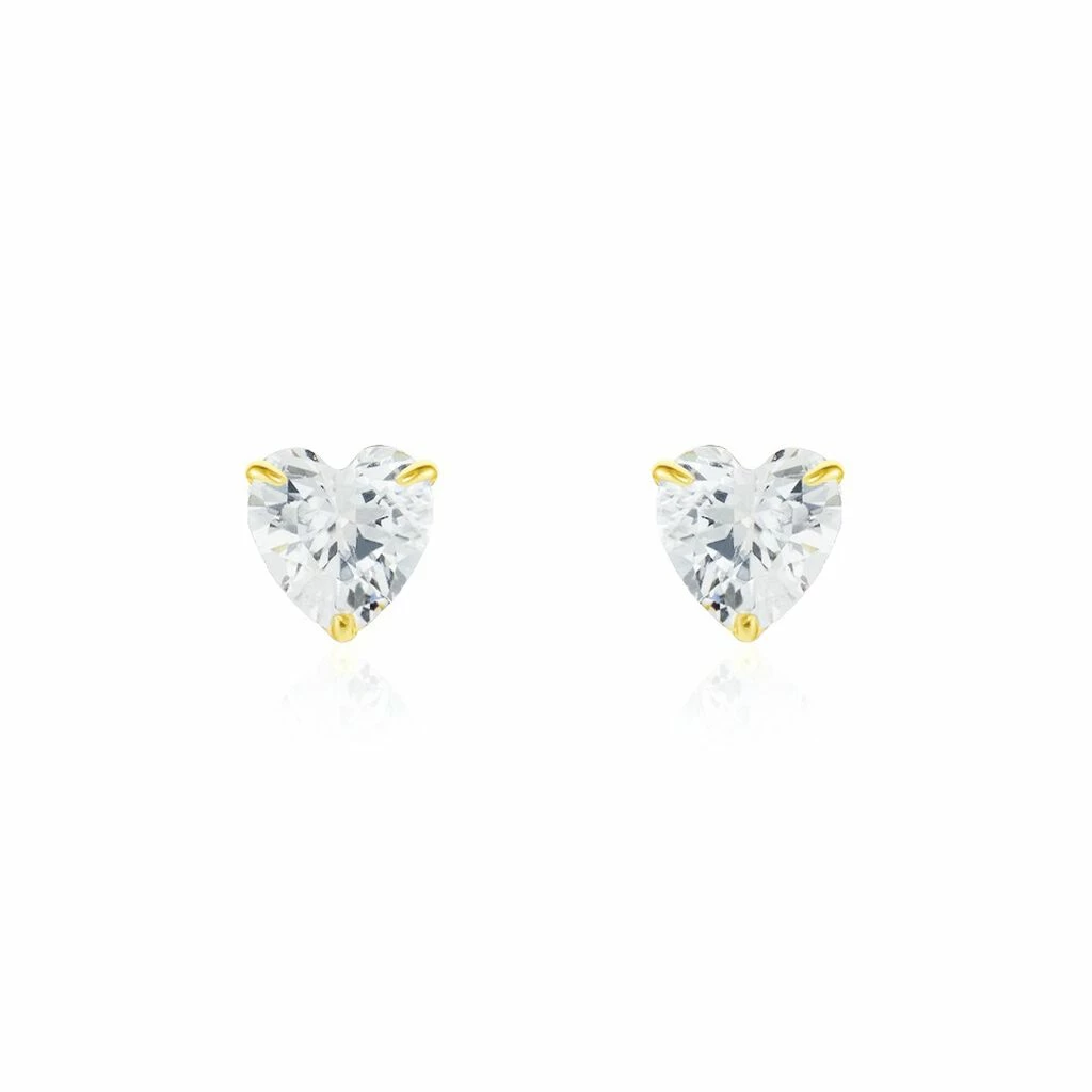 Histoire D'Or Boucles D'oreilles Puces Or Jaune Katherine Oxyde De Zirconium 3 Histoire D'Or Boucles D'oreilles Puces Or Jaune Katherine Oxyde De Zirconium