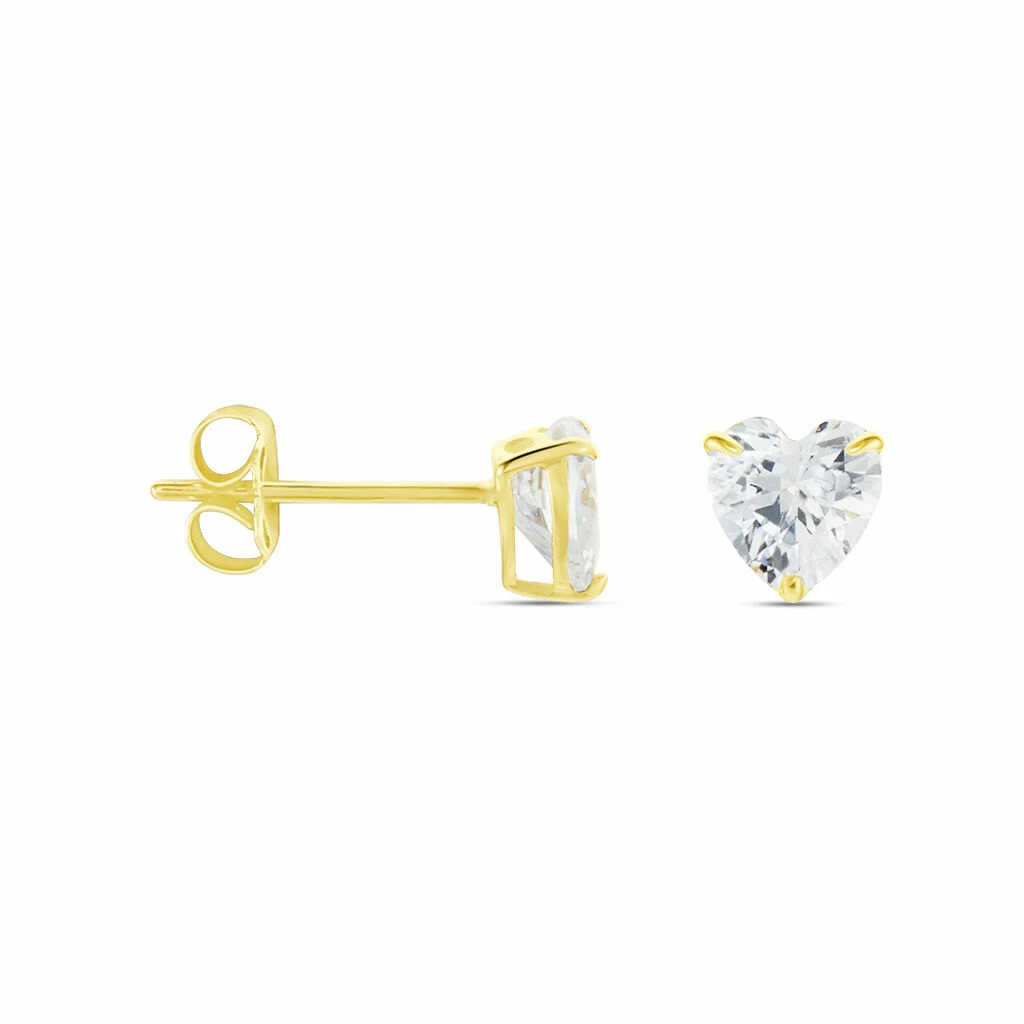 Histoire D'Or Boucles D'oreilles Puces Or Jaune Katherine Oxyde De Zirconium 4 Histoire D'Or Boucles D'oreilles Puces Or Jaune Katherine Oxyde De Zirconium – Image 2