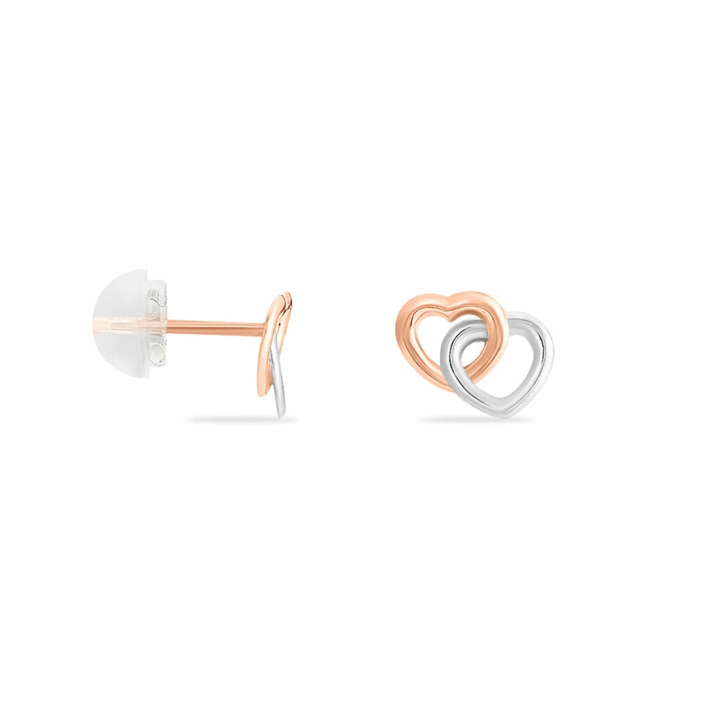 Histoire D'Or Boucles D'oreilles Puces Donna Coeurs Ajoures Or Rose 4 Histoire D'Or Boucles D'oreilles Puces Donna Coeurs Ajoures Or Rose – Image 2