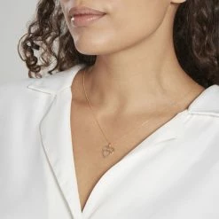 Histoire D'Or Pendentif Eudocie Double Coeurs Or Bicolore -Boucles d'Oreilles Soldes B3PF2W0152 model0