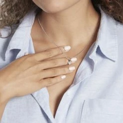 Histoire D'Or Pendentif Or Blanc Oxyde -Boucles d'Oreilles Soldes B3PFBZW020 model1