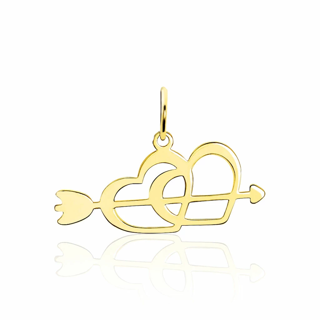 Histoire D'Or Pendentif Eudocie Coeurs Et Fleche Or Jaune 3 Histoire D'Or Pendentif Eudocie Coeurs Et Fleche Or Jaune