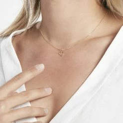 Histoire D'Or Pendentif Eudocie Coeur Strie Or Jaune -Boucles d'Oreilles Soldes B3PFJW0222 model1