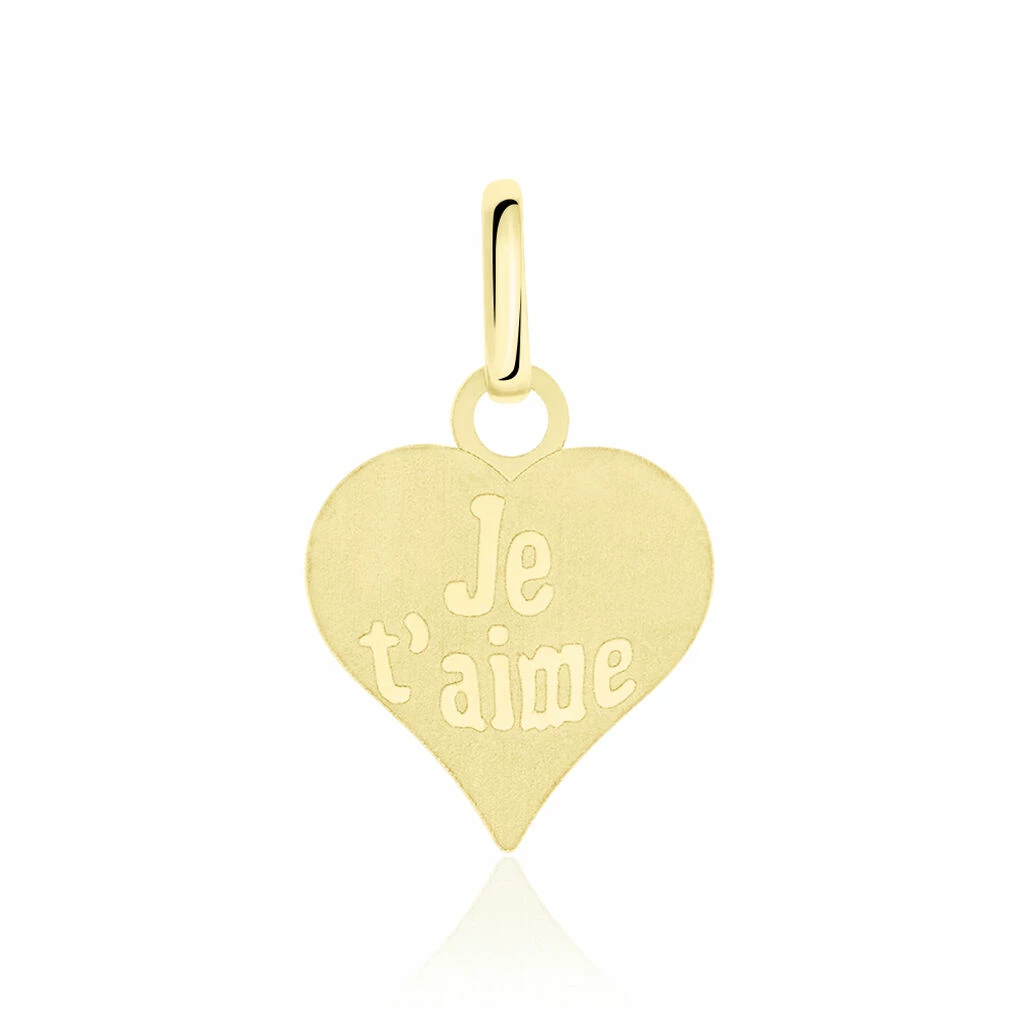 Histoire D'Or Pendentif Eudocie Coeur Message Or Jaune 3 Histoire D'Or Pendentif Eudocie Coeur Message Or Jaune