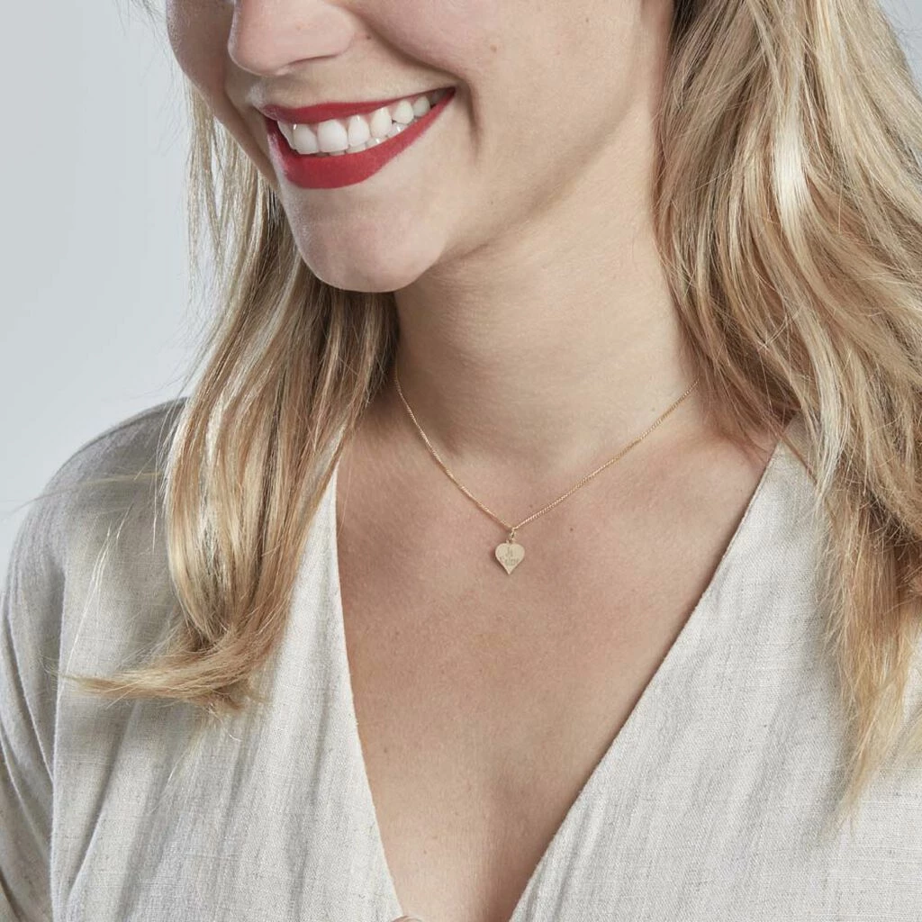 Histoire D'Or Pendentif Eudocie Coeur Message Or Jaune 6 Histoire D'Or Pendentif Eudocie Coeur Message Or Jaune – Image 4