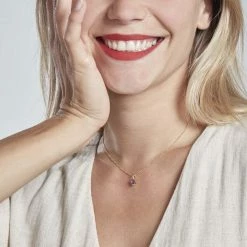 Histoire D'Or Pendentif Miyah Or Jaune Amethyste -Boucles d'Oreilles Soldes B3PFJYI004 model0