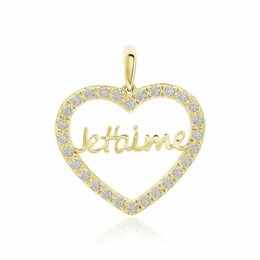 Histoire D'Or Pendentif Or Jaune Derry Oxyde De Zirconium 3 Histoire D'Or Pendentif Or Jaune Derry Oxyde De Zirconium