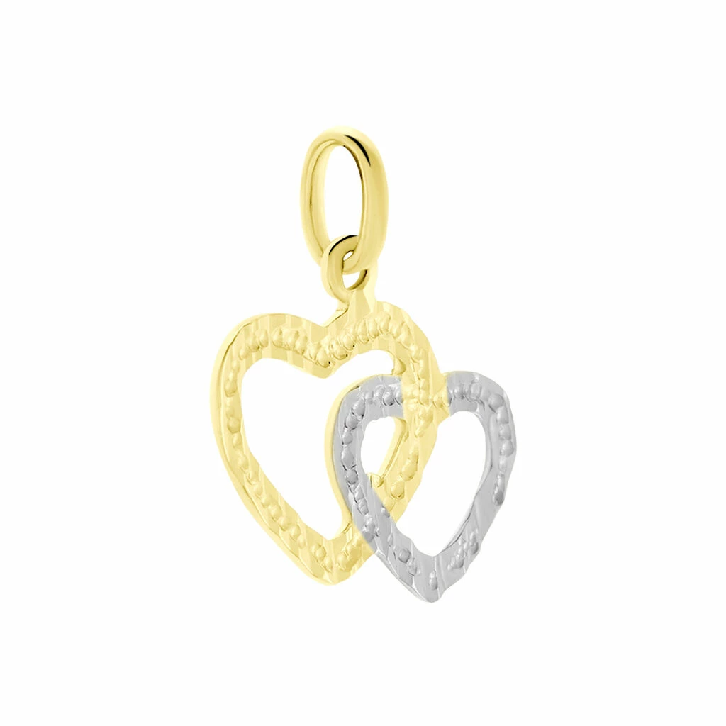 Histoire D'Or Pendentif Eudocie Coeurs Ciseles Or Bicolore 3 Histoire D'Or Pendentif Eudocie Coeurs Ciseles Or Bicolore