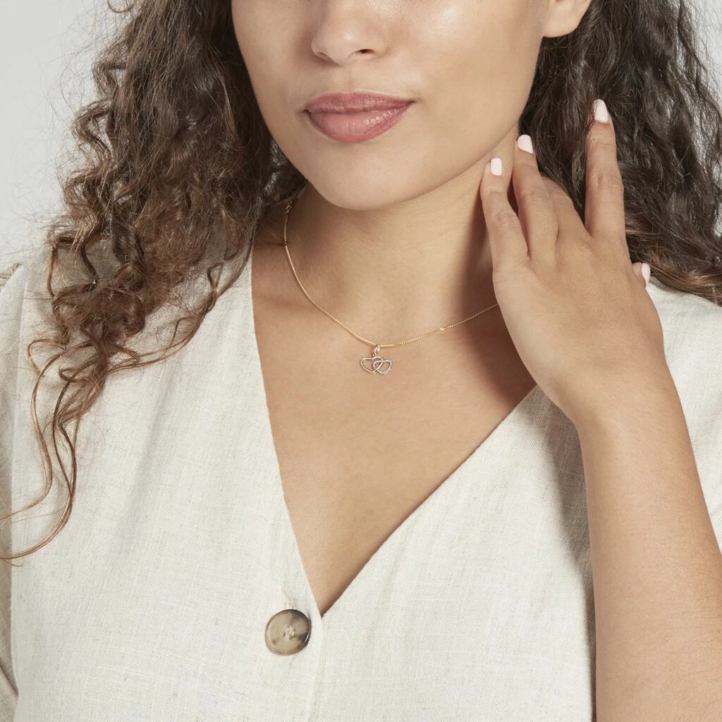 Histoire D'Or Pendentif Eudocie Coeurs Ciseles Or Bicolore 7 Histoire D'Or Pendentif Eudocie Coeurs Ciseles Or Bicolore – Image 5