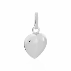 Histoire D'Or Pendentif Eudocie Coeur Lisse Or Blanc