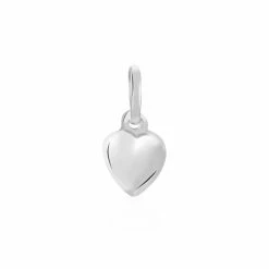 Histoire D'Or Pendentif Eudocie Coeur Lisse Or Blanc