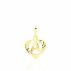 Histoire D'Or Pendentif Eudocie Coeur Lettre Or Jaune