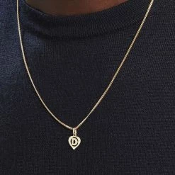 Histoire D'Or Pendentif Eudocie Coeur Lettre Or Jaune 11 Histoire D'Or Pendentif Eudocie Coeur Lettre Or Jaune -Boucles d'Oreilles Soldes B3PMJW0187 model1