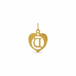 Histoire D'Or Pendentif Eudocie Coeur Lettre Or Jaune 9 Histoire D'Or Pendentif Eudocie Coeur Lettre Or Jaune -Boucles d'Oreilles Soldes B3PMJW0187 view2