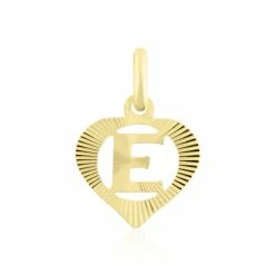 Histoire D'Or Pendentif Eudocie Coeur Lettre Or Jaune