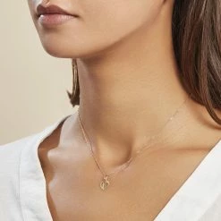 Histoire D'Or Pendentif Eudocie Coeur Lettre Or Jaune -Boucles d'Oreilles Soldes B3PMJW0189 model0