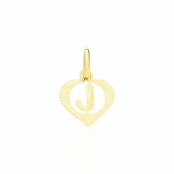 Histoire D'Or Pendentif Eudocie Coeur Lettre Or Jaune